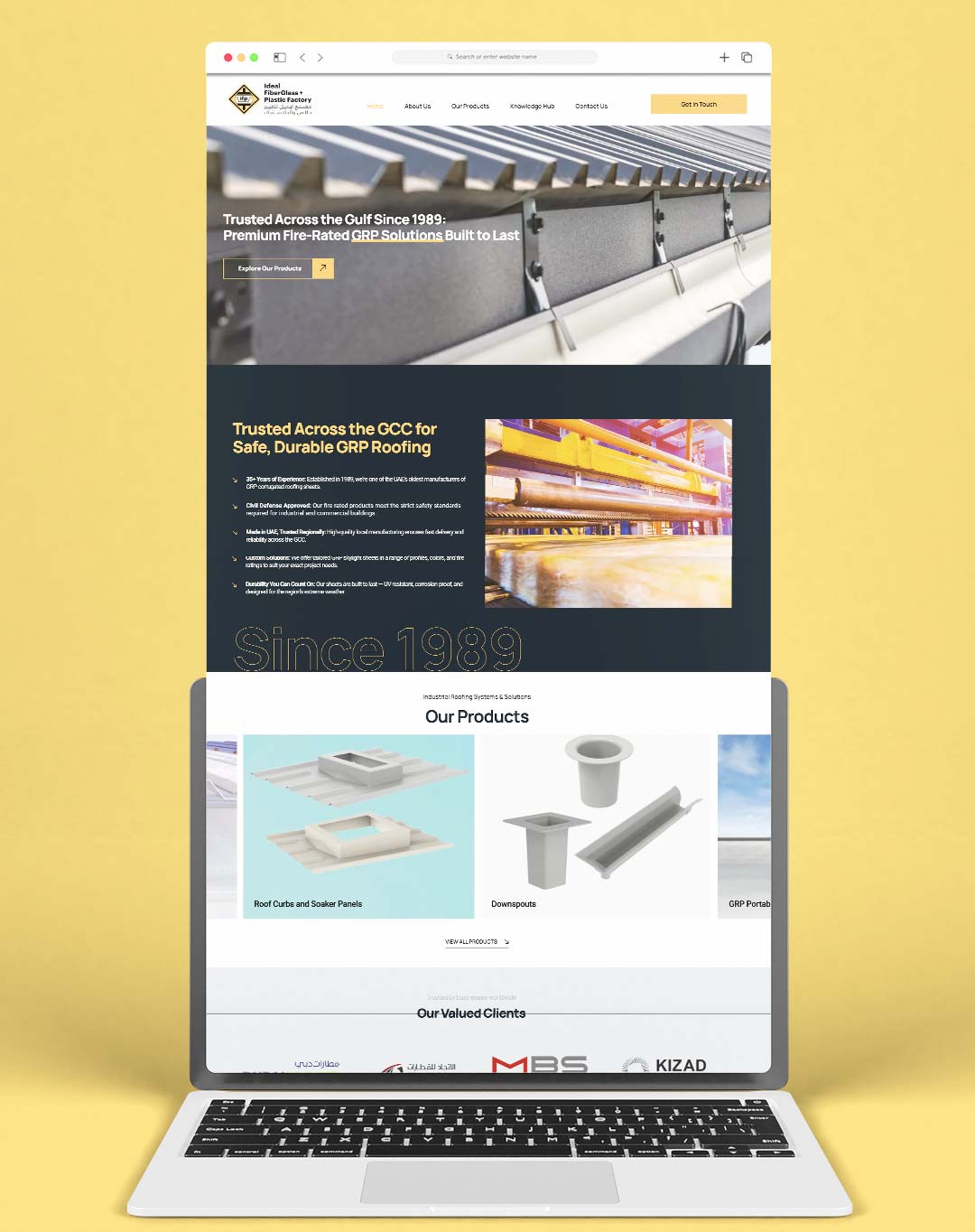Ideal Fibre Glass and Plastic Factory — Website Design & Develpoment